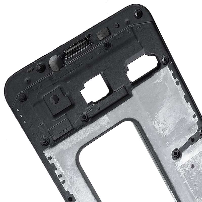 For Galaxy C5 Front Housing LCD Frame Bezel Plate (White)