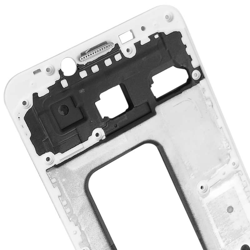 For Galaxy A8+ (2018), A730F, A730F/DS Front Housing LCD Frame Bezel Plate (Black)