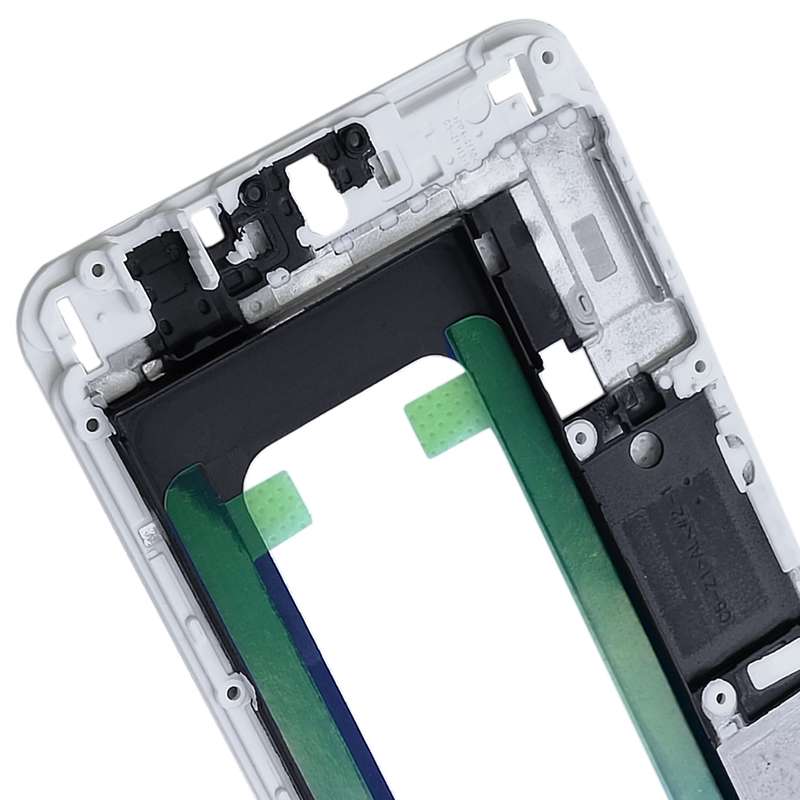 For Galaxy C5 Front Housing LCD Frame Bezel Plate (White)