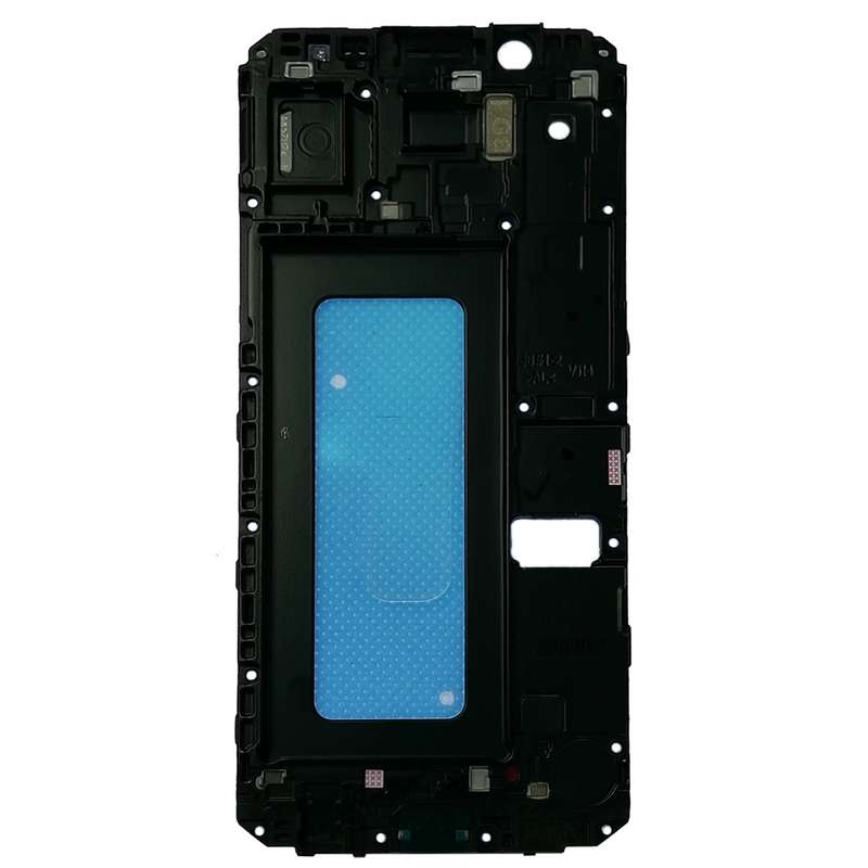For Galaxy On6 / J6 / J600 Front Housing LCD Frame Bezel Plate (Black)