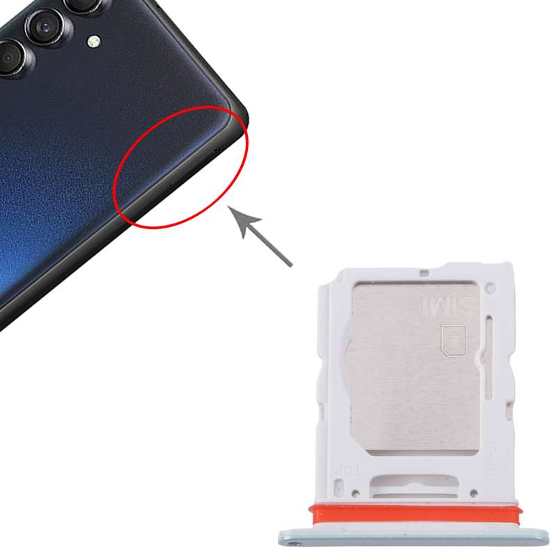 For Samsung Galaxy M55 SM-M556B Original SIM Card Tray + SIM Card Tray / Micro SD Card Tray (Black)