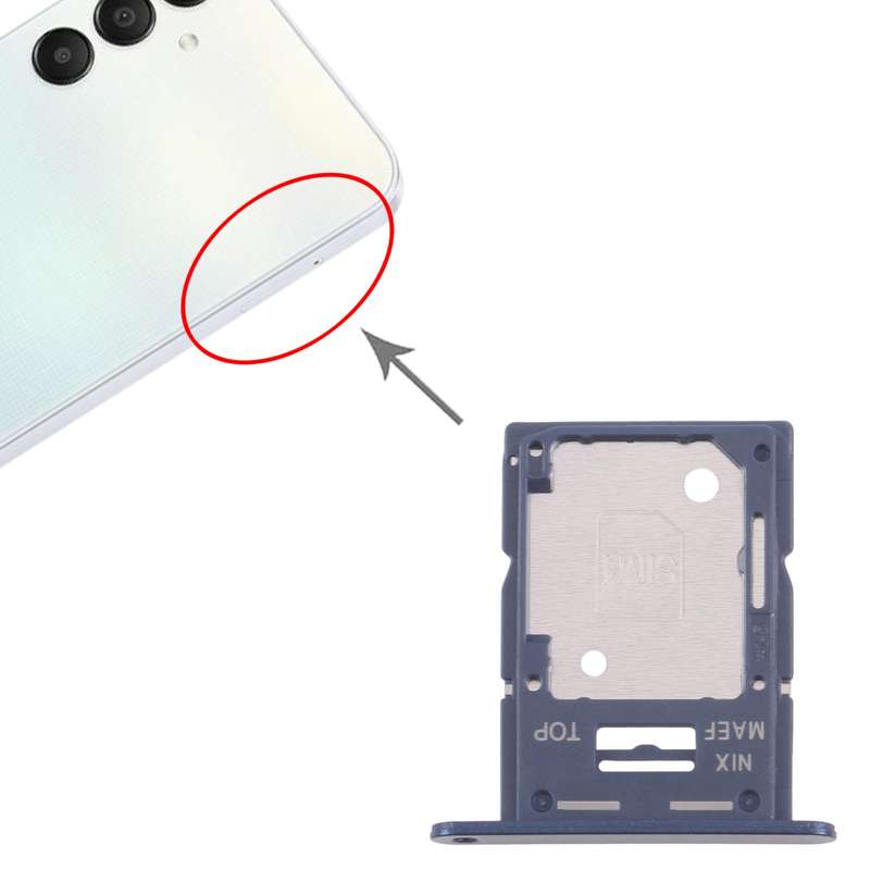 For Samsung Galaxy M15 SM-M156B Original SIM Card Tray + SIM Card Tray / Micro SD Card Tray (Black)