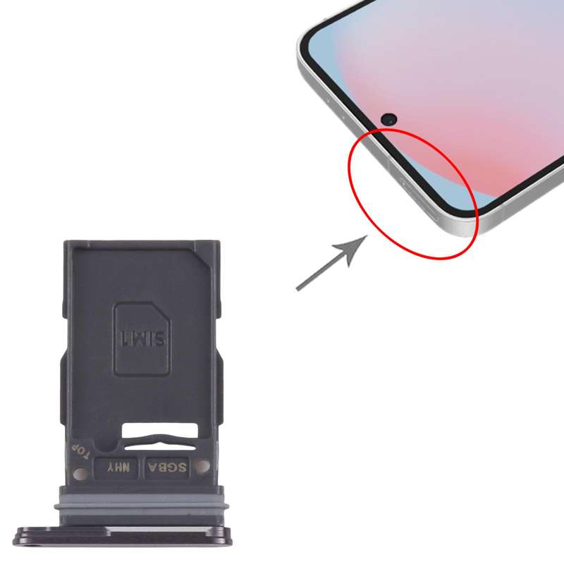 For Samsung Galaxy S24 FE SM-S721B Original SIM Card Tray (Black)