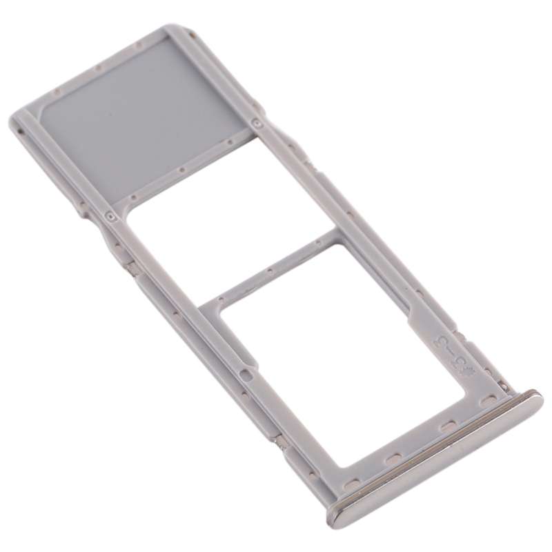 For Galaxy A20 A30 A50 SIM Card Tray + Micro SD Card Tray (Black)