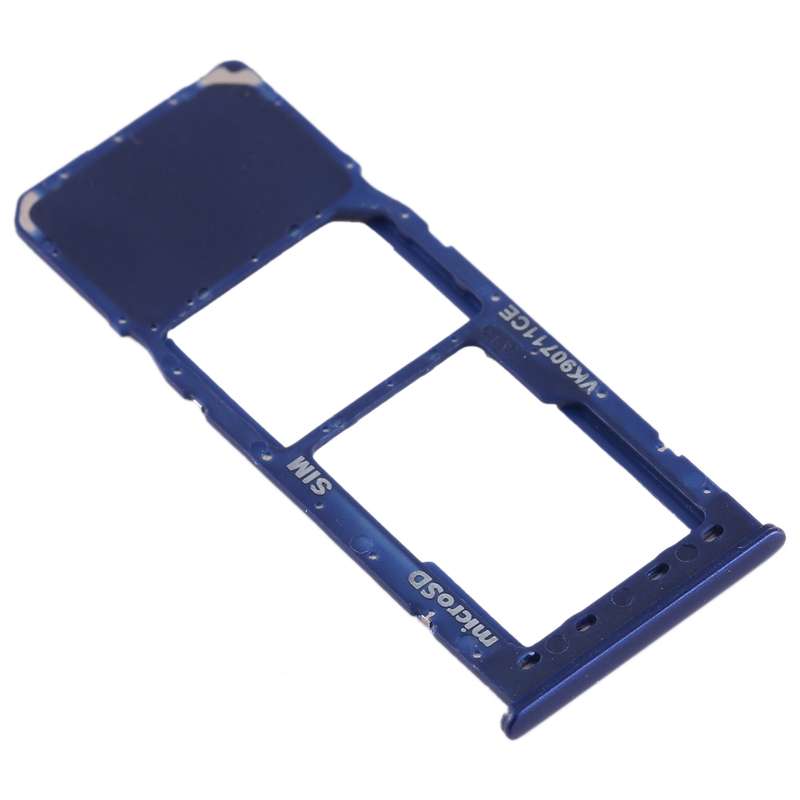 For Galaxy A10 SIM Card Tray + Micro SD Card Tray (Blue)