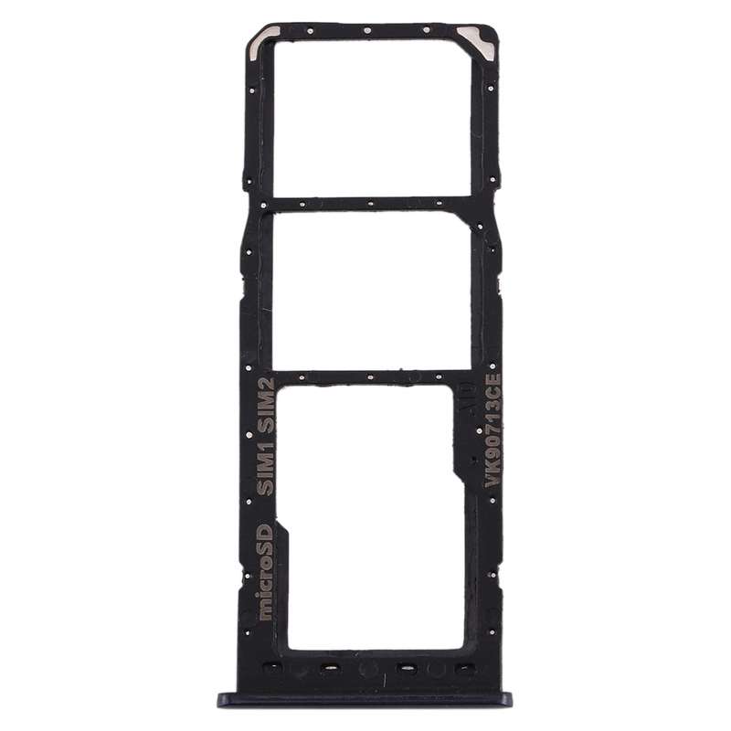 For Galaxy A10 SIM Card Tray + SIM Card Tray + Micro SD Card Tray (Blue)
