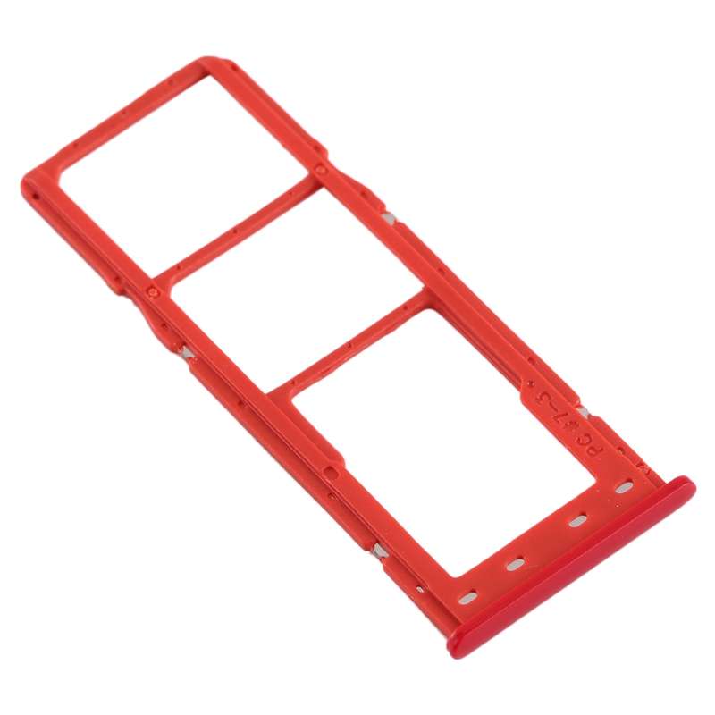 For Galaxy A10 SIM Card Tray + SIM Card Tray + Micro SD Card Tray (Blue)
