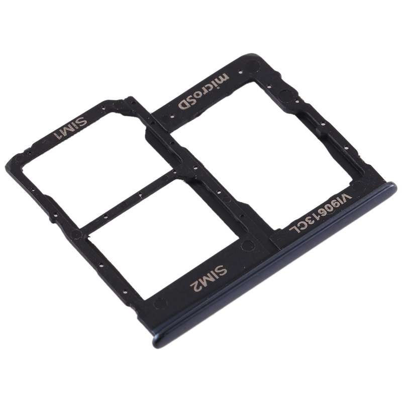 For Galaxy A40 SIM Card Tray + SIM Card Tray + Micro SD Card Tray (Blue)