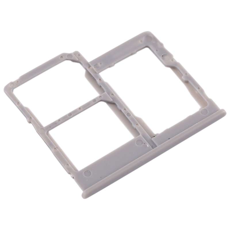 For Galaxy A40 SIM Card Tray + SIM Card Tray + Micro SD Card Tray (Dark Blue)