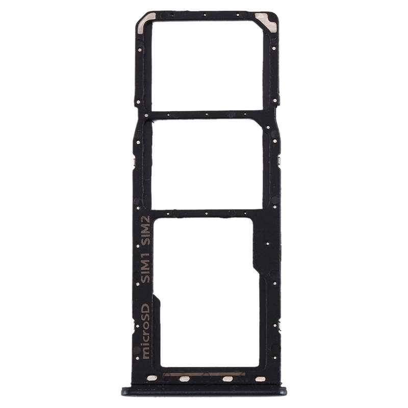 For Galaxy A20 A30 A50 SIM Card Tray + SIM Card Tray + Micro SD Card Tray (Grey)