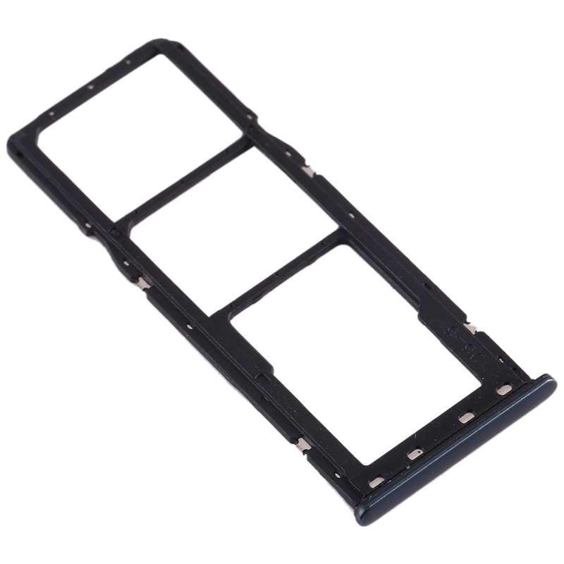 For Galaxy A20 A30 A50 SIM Card Tray + SIM Card Tray + Micro SD Card Tray (Grey)