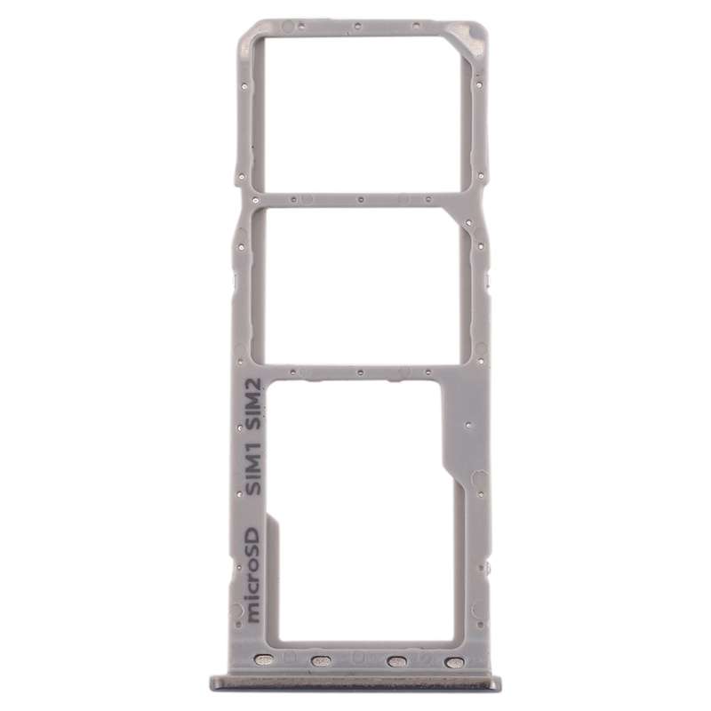 For Galaxy A20 A30 A50 SIM Card Tray + SIM Card Tray + Micro SD Card Tray (Grey)