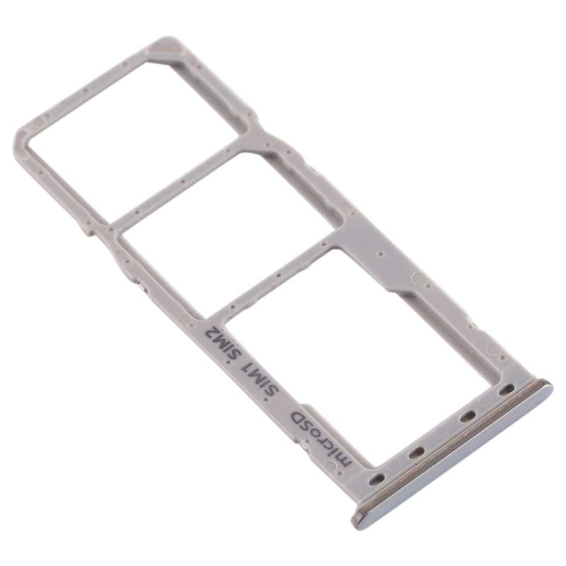 For Galaxy A20 A30 A50 SIM Card Tray + SIM Card Tray + Micro SD Card Tray (Grey)