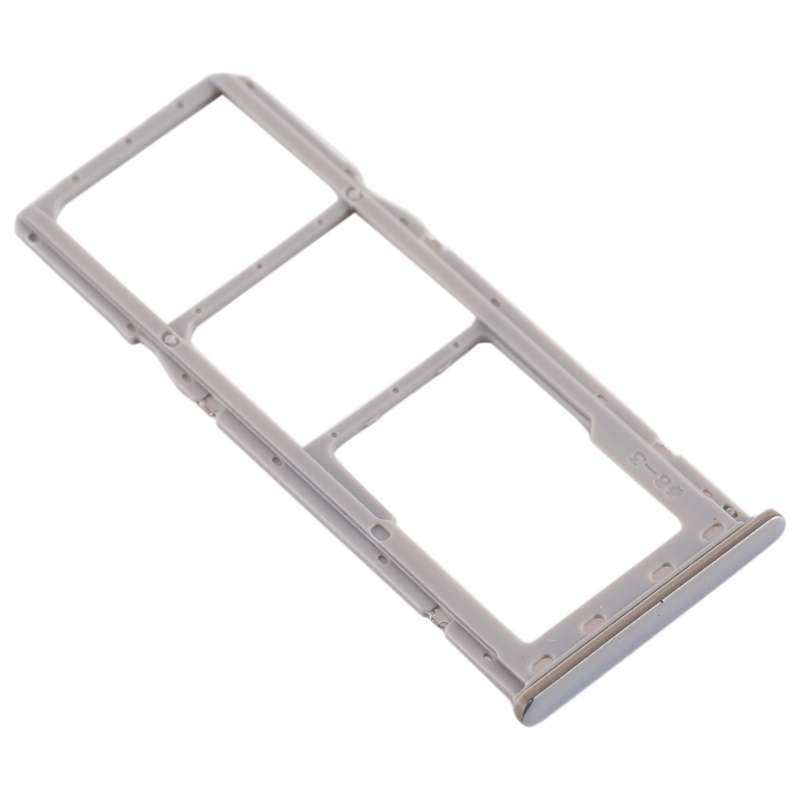 For Galaxy A20 A30 A50 SIM Card Tray + SIM Card Tray + Micro SD Card Tray (Blue)