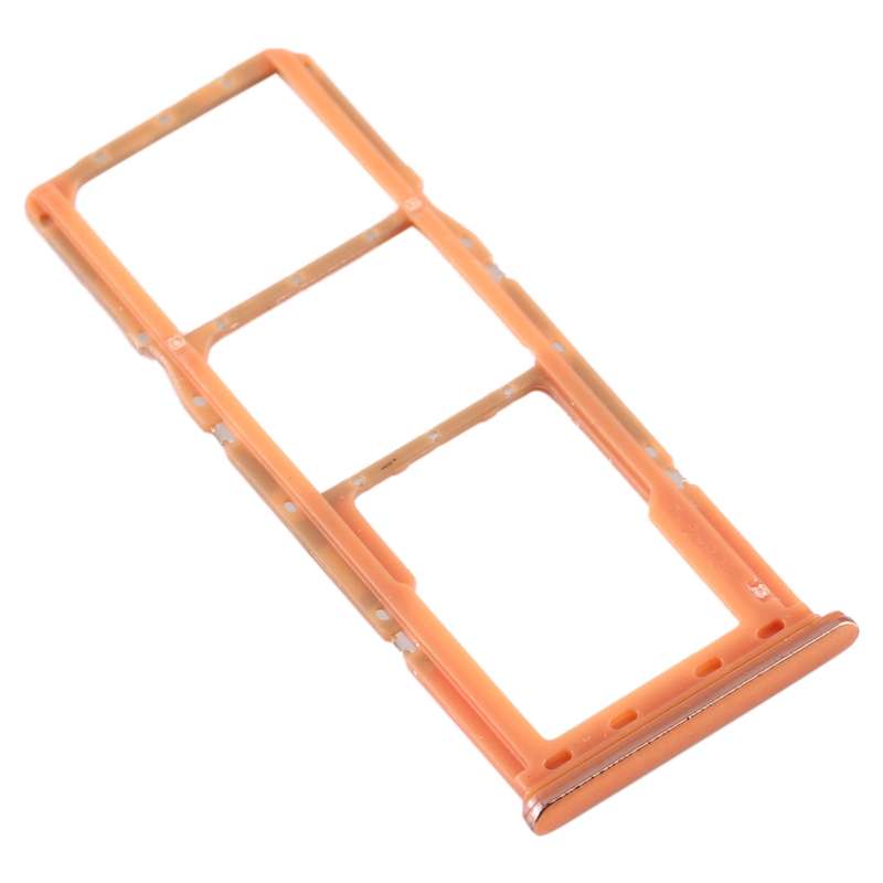 For Galaxy A70 SIM Card Tray + SIM Card Tray + Micro SD Card Tray (Orange)
