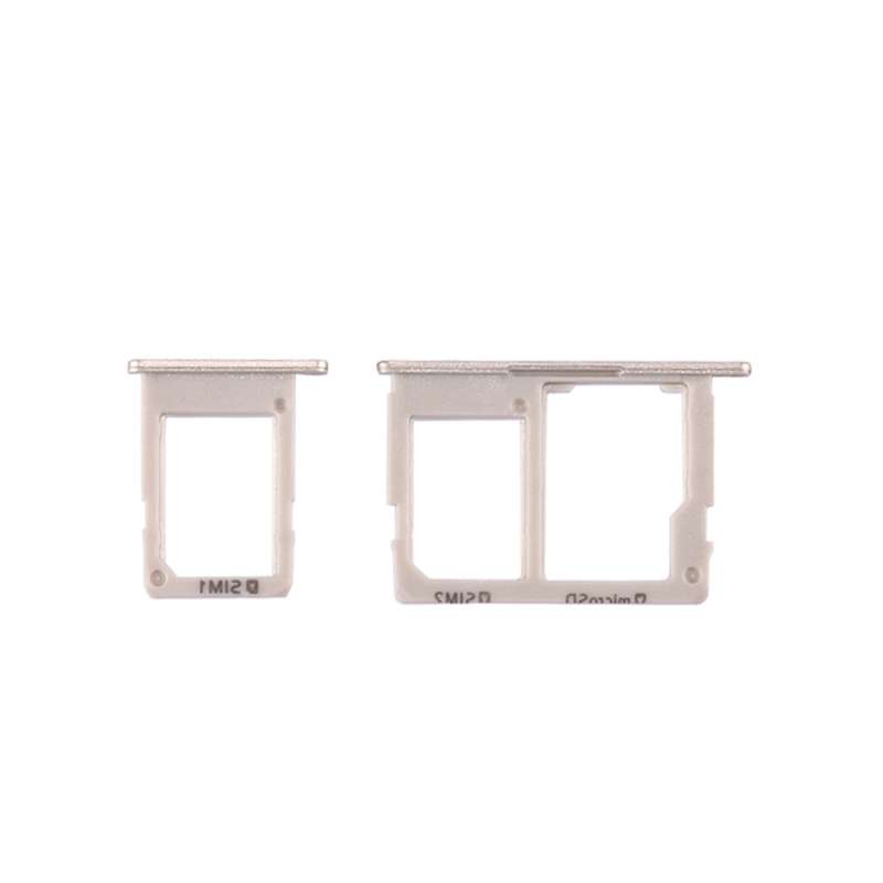 For Galaxy J5 Prime / G570 & J7 Prime / G610 SIM Card Tray + Micro SD & SIM Card Tray (Gold)