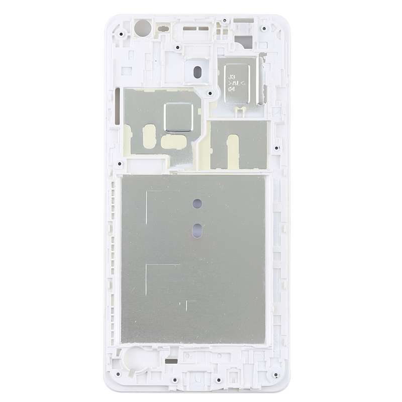 For Galaxy J3 Pro Front Housing LCD Frame Bezel (White)