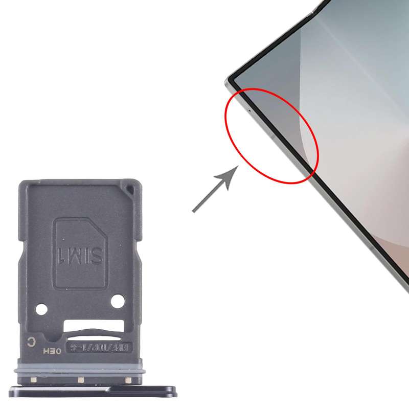 For Samsung Galaxy Z Fold7 SM-F966U US Version Original SIM Card Tray (Blue)