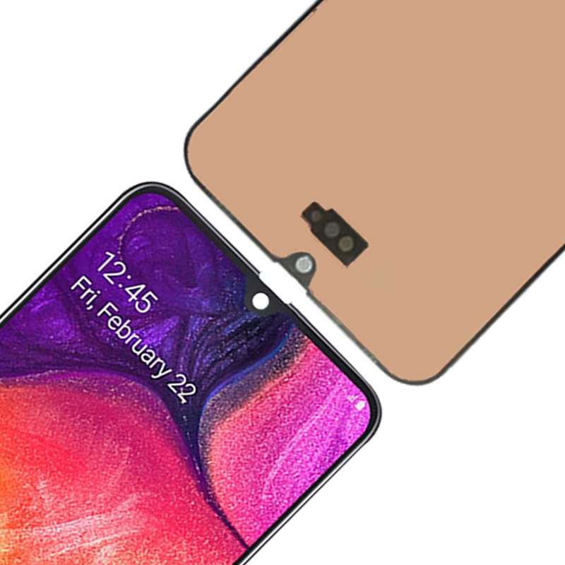 Original Super AMOLED LCD Screen for Galaxy A20 with Digitizer Full Assembly(Black)