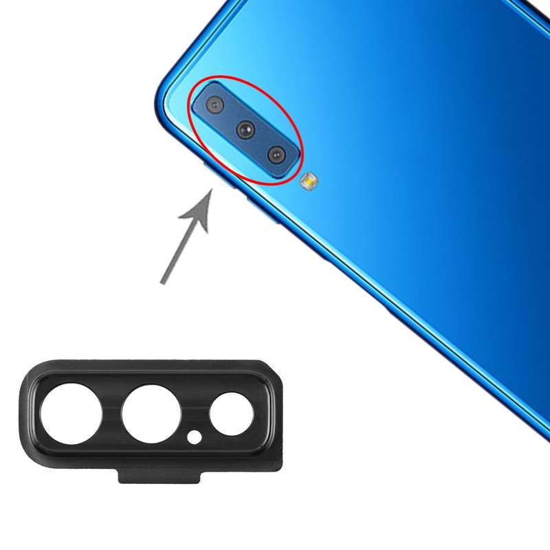 For Galaxy A7 (2018) A750F/DS 10pcs Camera Lens Cover (Blue)