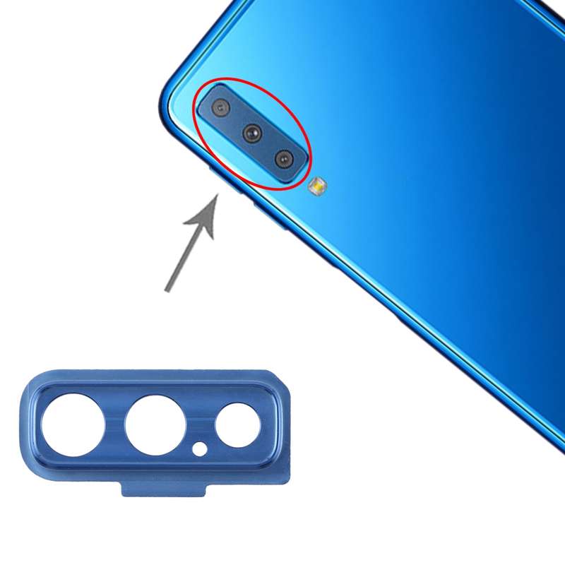 For Galaxy A7 (2018) A750F/DS 10pcs Camera Lens Cover (Blue)