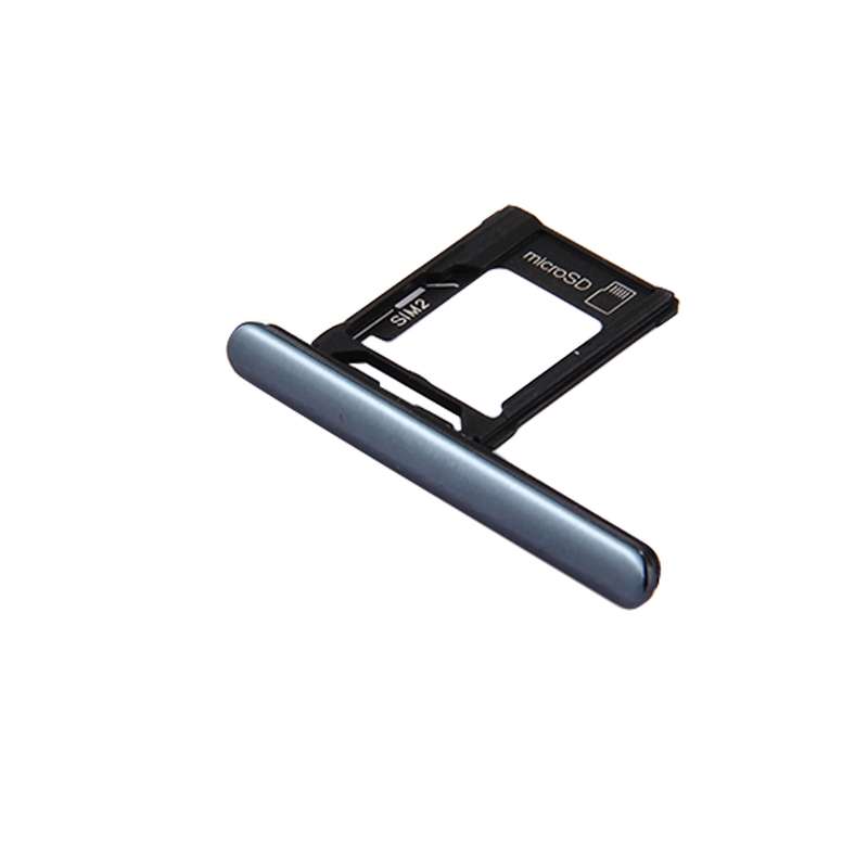 Micro SD / SIM Card Tray + Card Slot Port Dust Plug for Sony Xperia XZ Premium (Dual SIM Version)(Bl