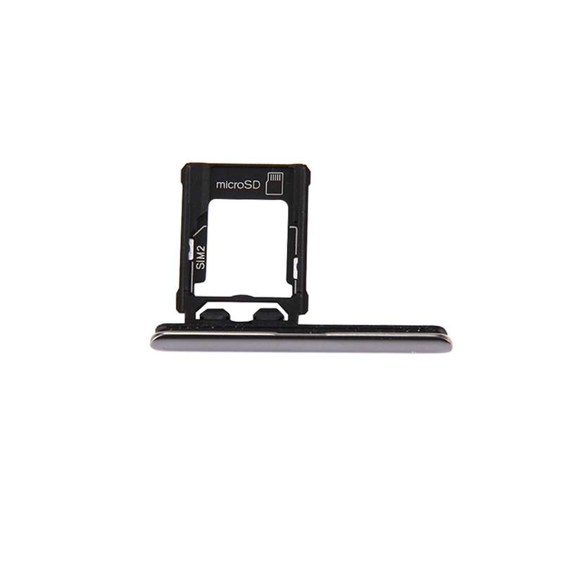 Micro SD / SIM Card Tray + Card Slot Port Dust Plug for Sony Xperia XZ Premium (Dual SIM Version)(Bl