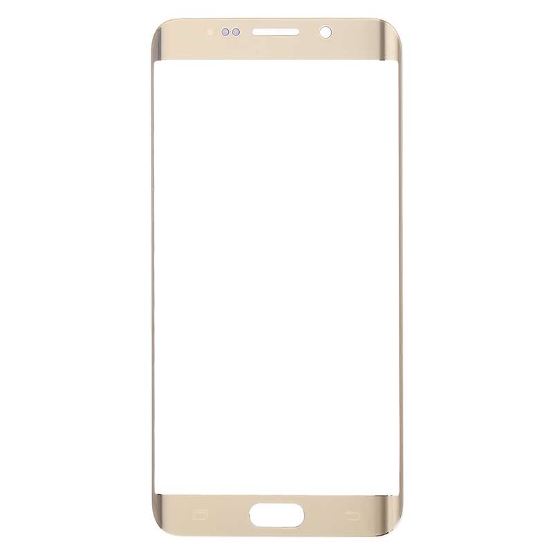 For Galaxy S6 Edge+ / G928 Front Screen Outer Glass Lens (Gold)