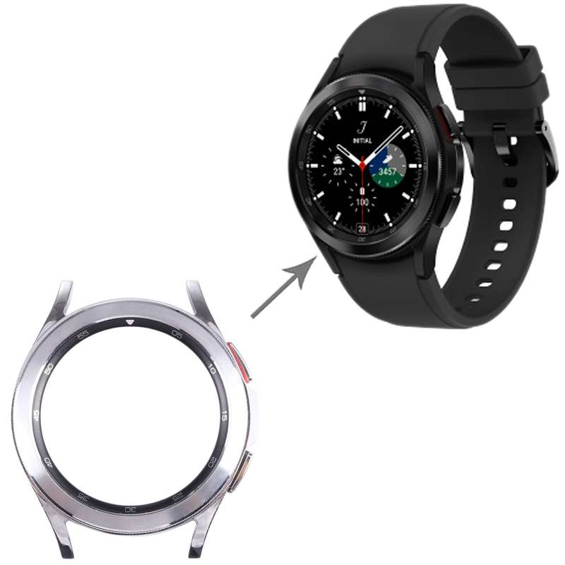 Original LCD Screen Frame Bezel Plate For Samsung Galaxy Watch4 Classic 42mm SM-R880(Black)