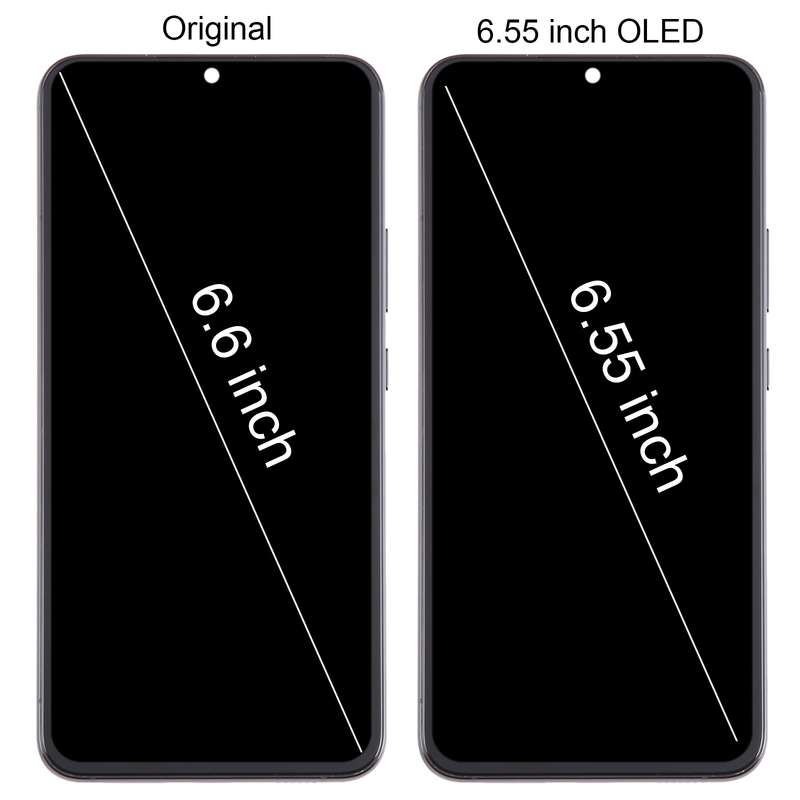 For Samsung Galaxy S22+ 5G SM-S906B 6.55 inch OLED LCD Screen Digitizer Full Assembly with Frame (B