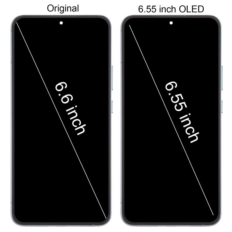 For Samsung Galaxy S22+ 5G SM-S906B 6.55 inch OLED LCD Screen Digitizer Full Assembly with Frame (G