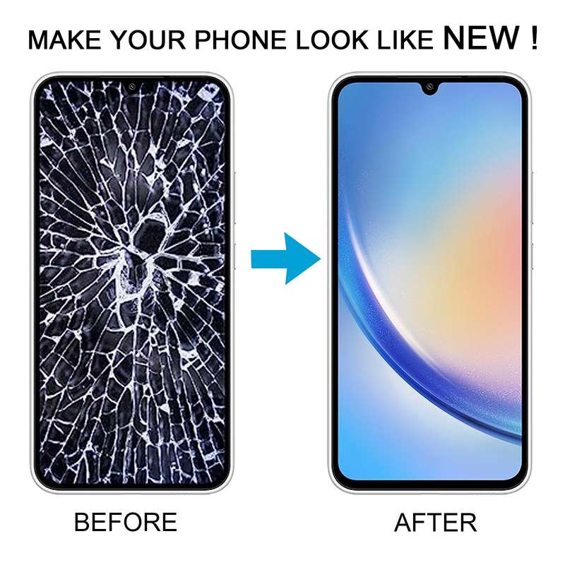 For Samsung Galaxy A34 SM-A346B Incell LCD Screen Digitizer Full Assembly with Frame, Not Supporting