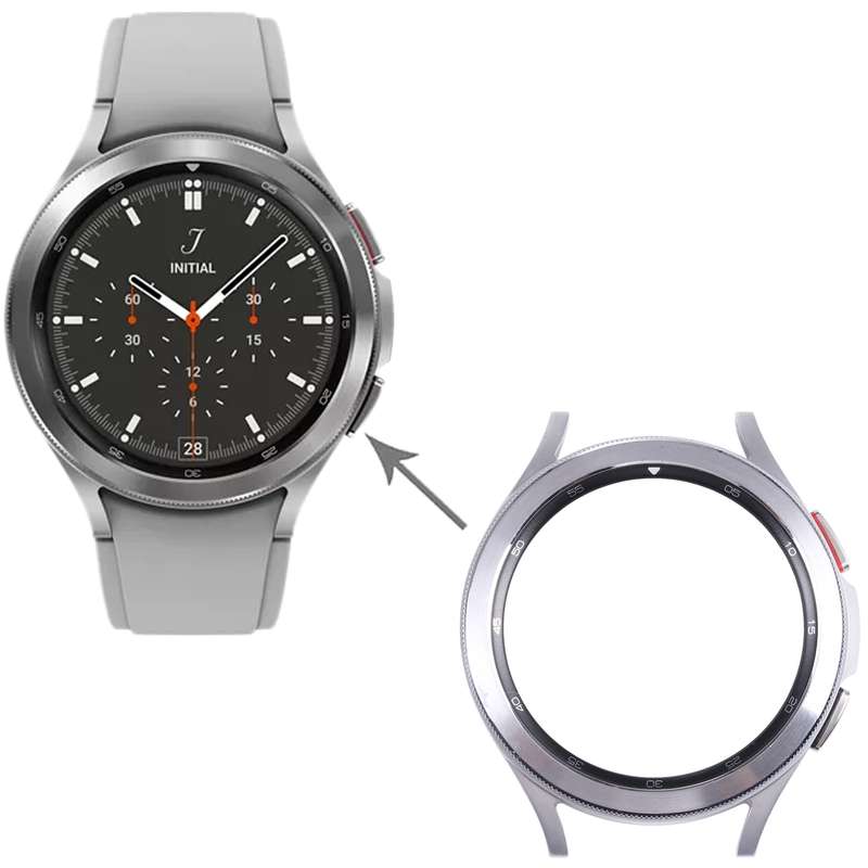 Original LCD Screen Frame Bezel Plate For Samsung Galaxy Watch4 Classic 46mm SM-R890 R895(Black)