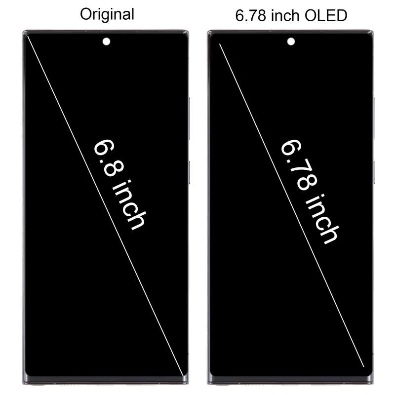 For Samsung Galaxy S23 Ultra 5G SM-S918U US Edition 6.78 inch OLED LCD Screen Digitizer Full Assembl