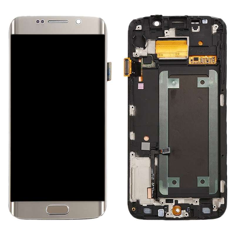 Original Super AMOLED LCD Screen For Samsung Galaxy S6 Edge SM-G925F Digitizer Full Assembly with Fr