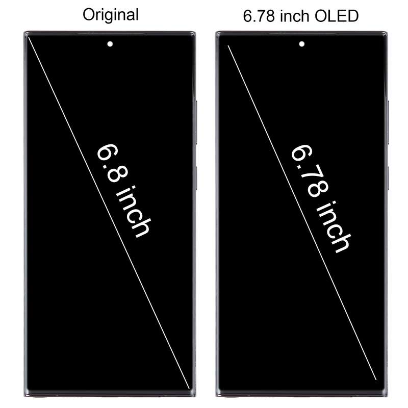 For Samsung Galaxy S23 Ultra 5G SM-S918B EU Edition 6.78 inch OLED LCD Screen Digitizer Full Assembl