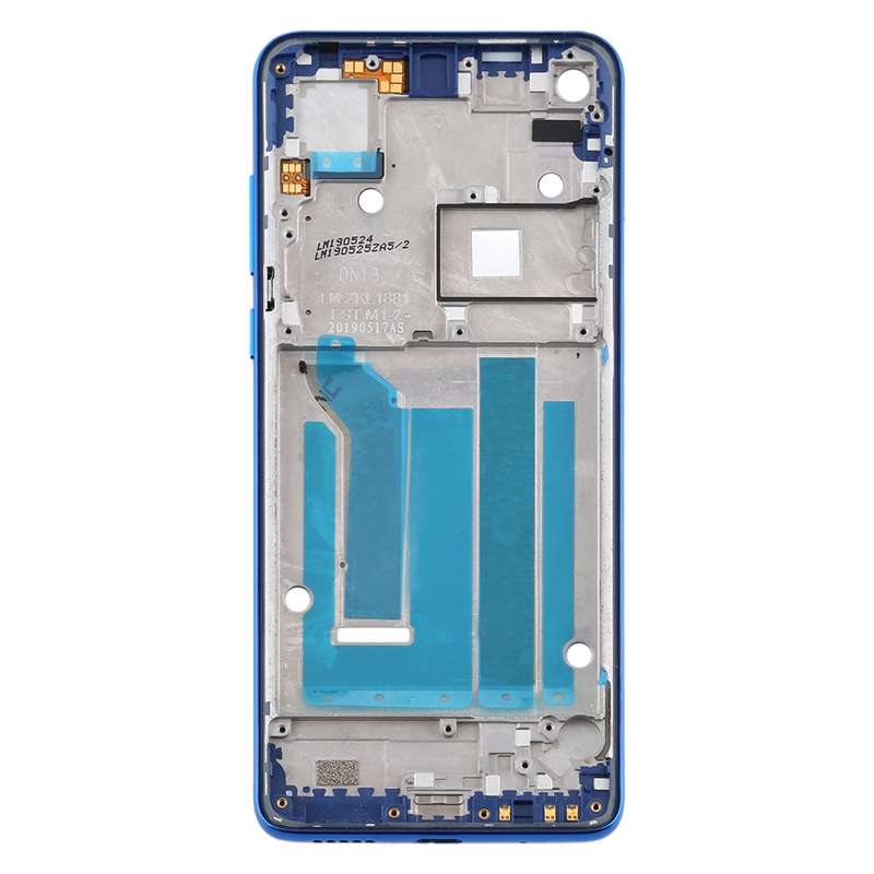 Front Housing LCD Frame Bezel Plate for Motorola Moto One Vision(Black)