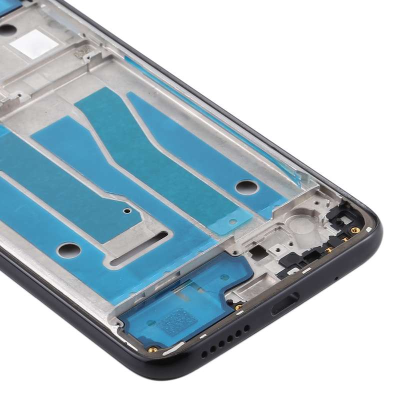Front Housing LCD Frame Bezel Plate for Motorola Moto G8 Plus(Black)