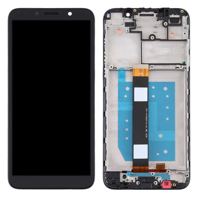 TFT LCD Screen for Motorola Moto E6 Play Digitizer Full Assembly with Frame (Black)