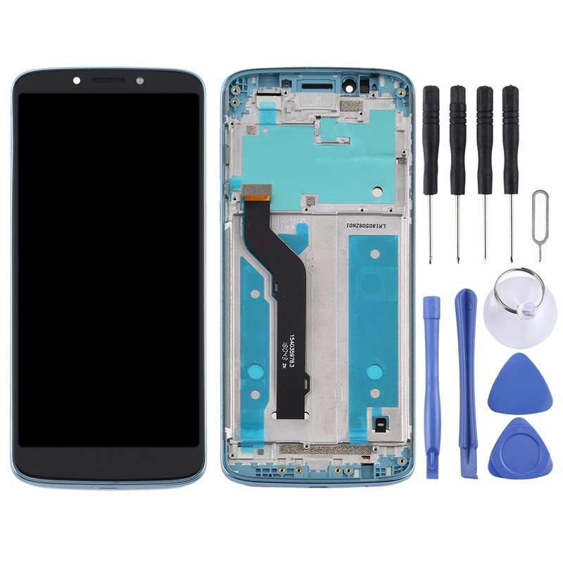 TFT LCD Screen for Motorola Moto E5 Plus Digitizer Full Assembly with Frame(Black)