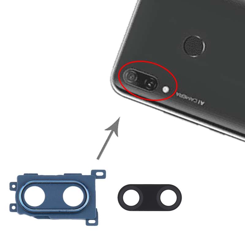 For Huawei Enjoy 9 Plus 10pcs Camera Lens Cover (Blue)