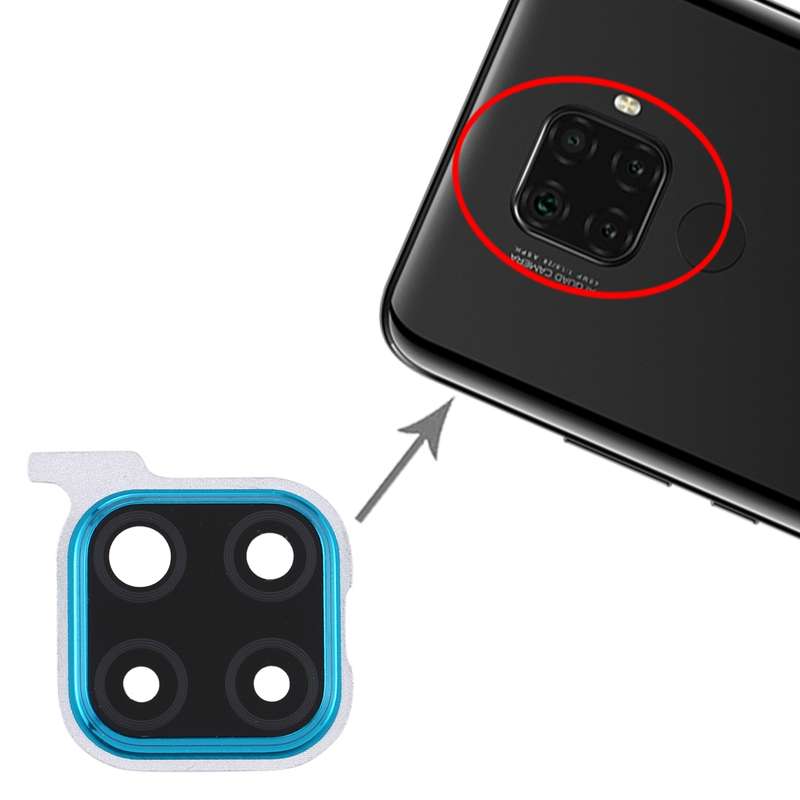 For Huawei Nova 5i Pro 10pcs Camera Lens Cover (Blue)