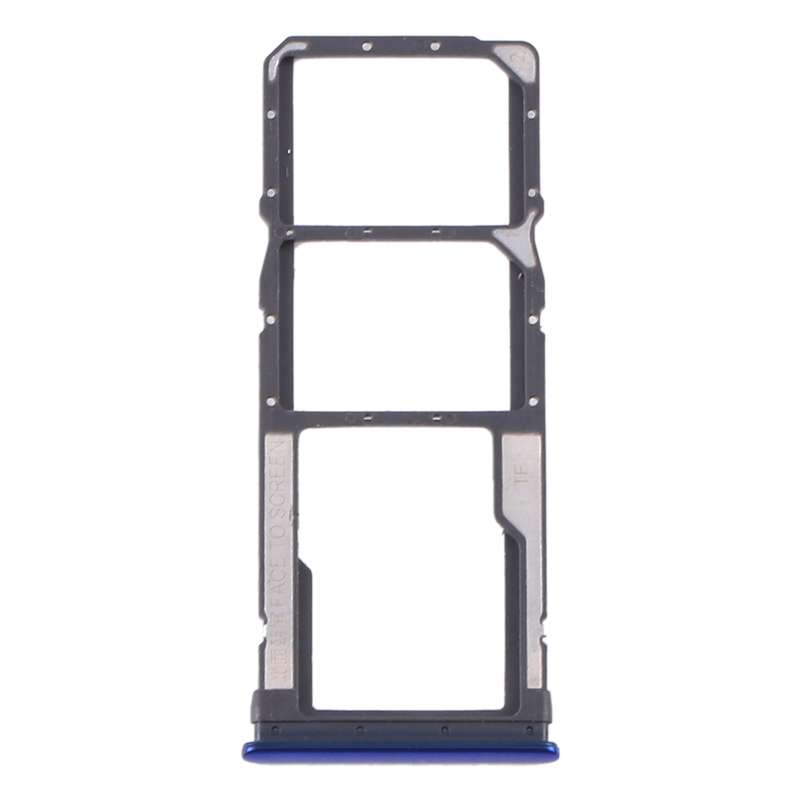 SIM Card Tray + SIM Card Tray + Micro SD Card Tray for Xiaomi Redmi Note 8T / Redmi Note 8 (Blue)