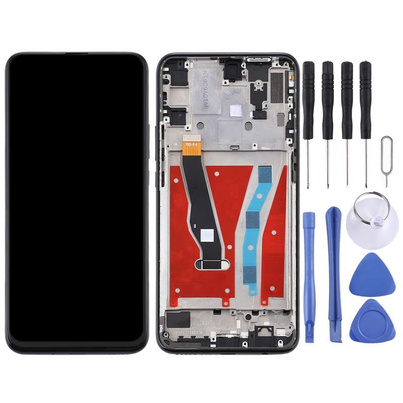 LCD Screen and Digitizer Full Assembly with Frame for Huawei Y9 Prime (2019)(Blue)