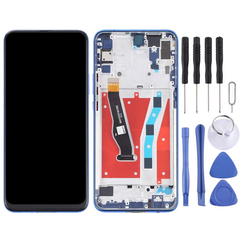 LCD Screen and Digitizer Full Assembly with Frame for Huawei Y9 Prime (2019)(Blue)