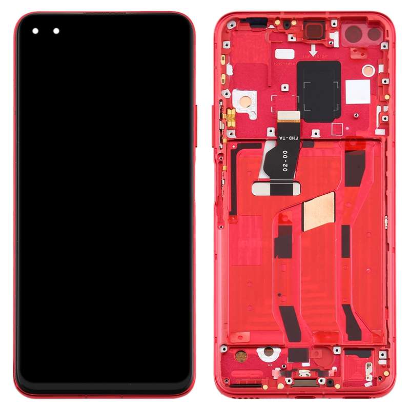 OEM LCD Screen for Huawei Nova 6 5G Digitizer Full Assembly with Frame(Black)