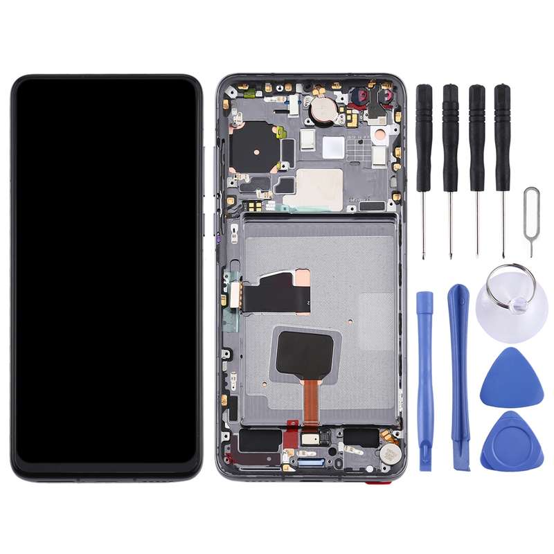 Original OLED LCD Screen for Huawei P40 Digitizer Full Assembly with Frame(Black)