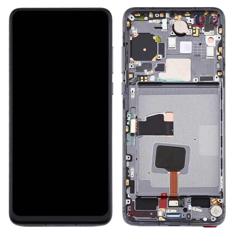 Original OLED LCD Screen for Huawei P40 Digitizer Full Assembly with Frame(Black)