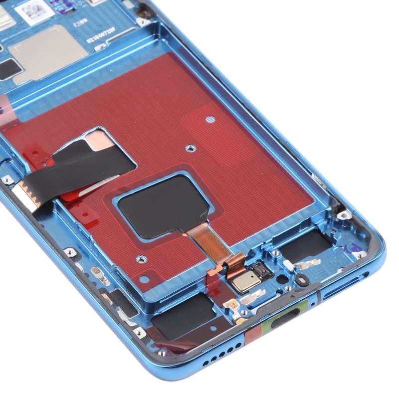 Original OLED LCD Screen for Huawei P40 Digitizer Full Assembly with Frame(Blue)