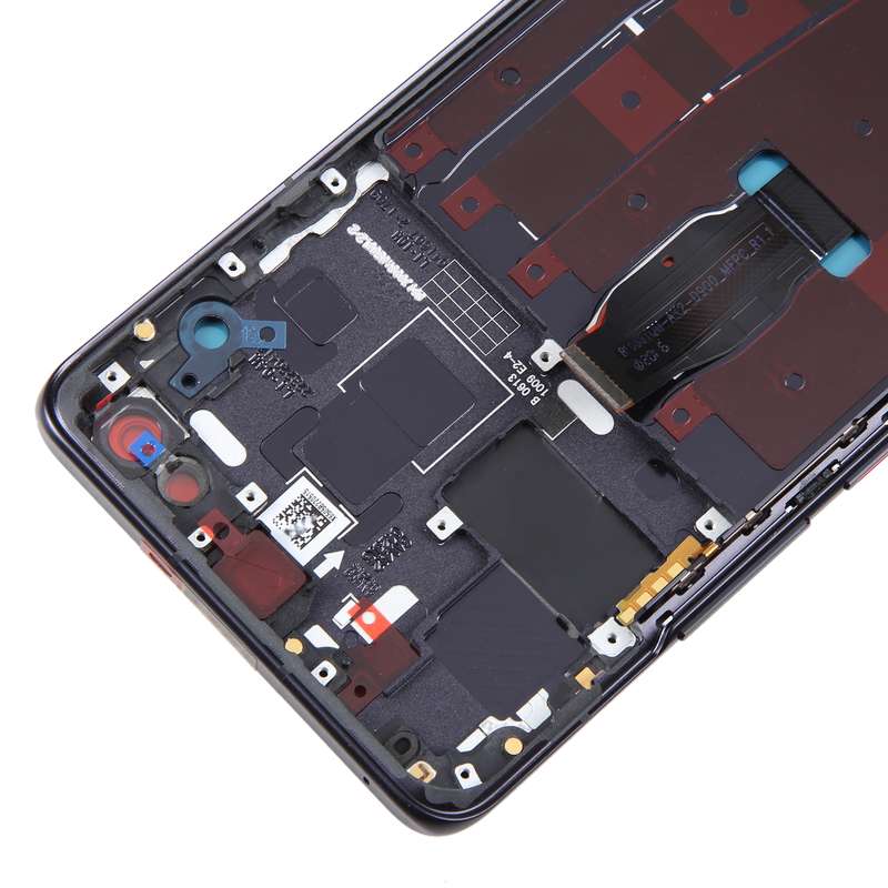 LCD Screen and Digitizer Full Assembly with Frame for Huawei Nova 7 Pro 5G(Black)